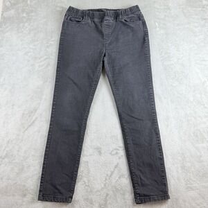 Lwie Jeans Womens 32x28 Black Denim Slim Fit Elastic Waist Stretch Comfort